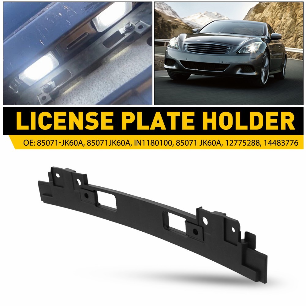 Rear License Plate Tag Bracket for INFINITI Q60 Q40 G25 G35 G37 Coupe Sedan New