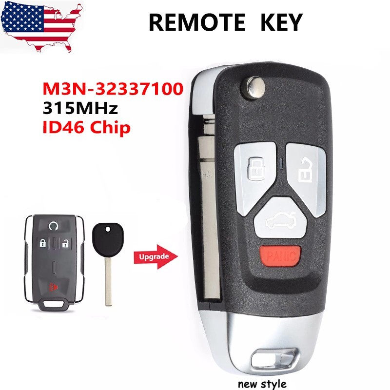 Upgraded Flip Remote Key Fob For Chevrolet 2015-2022 M3N32337100 Keyless Entry