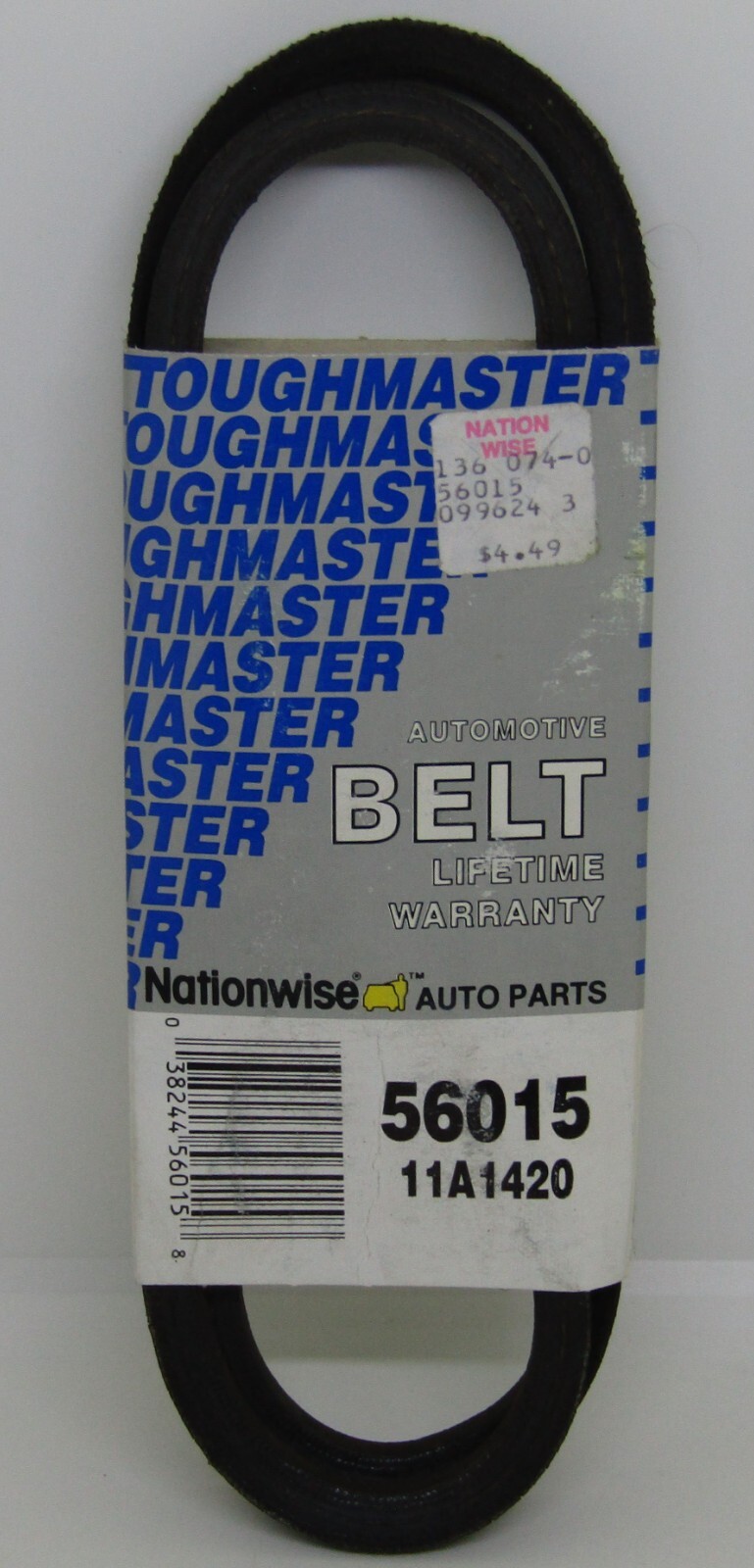 Nationwise Auto Parts Toughmaster Automotive Belt No. 56015 / 11A1420