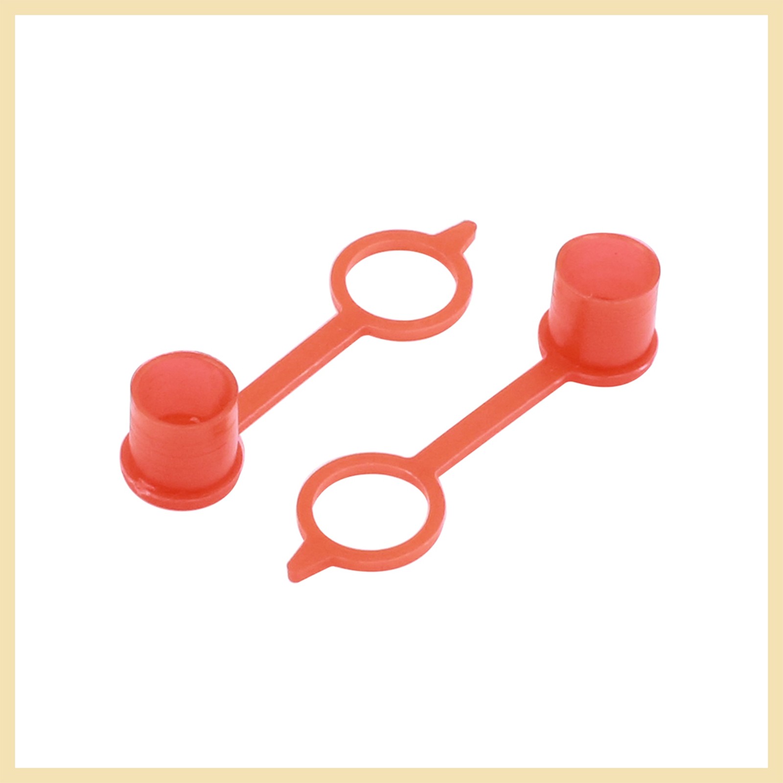 M8 Brass Thread Straight Grease Nipple with Red Dust Cap kit for car