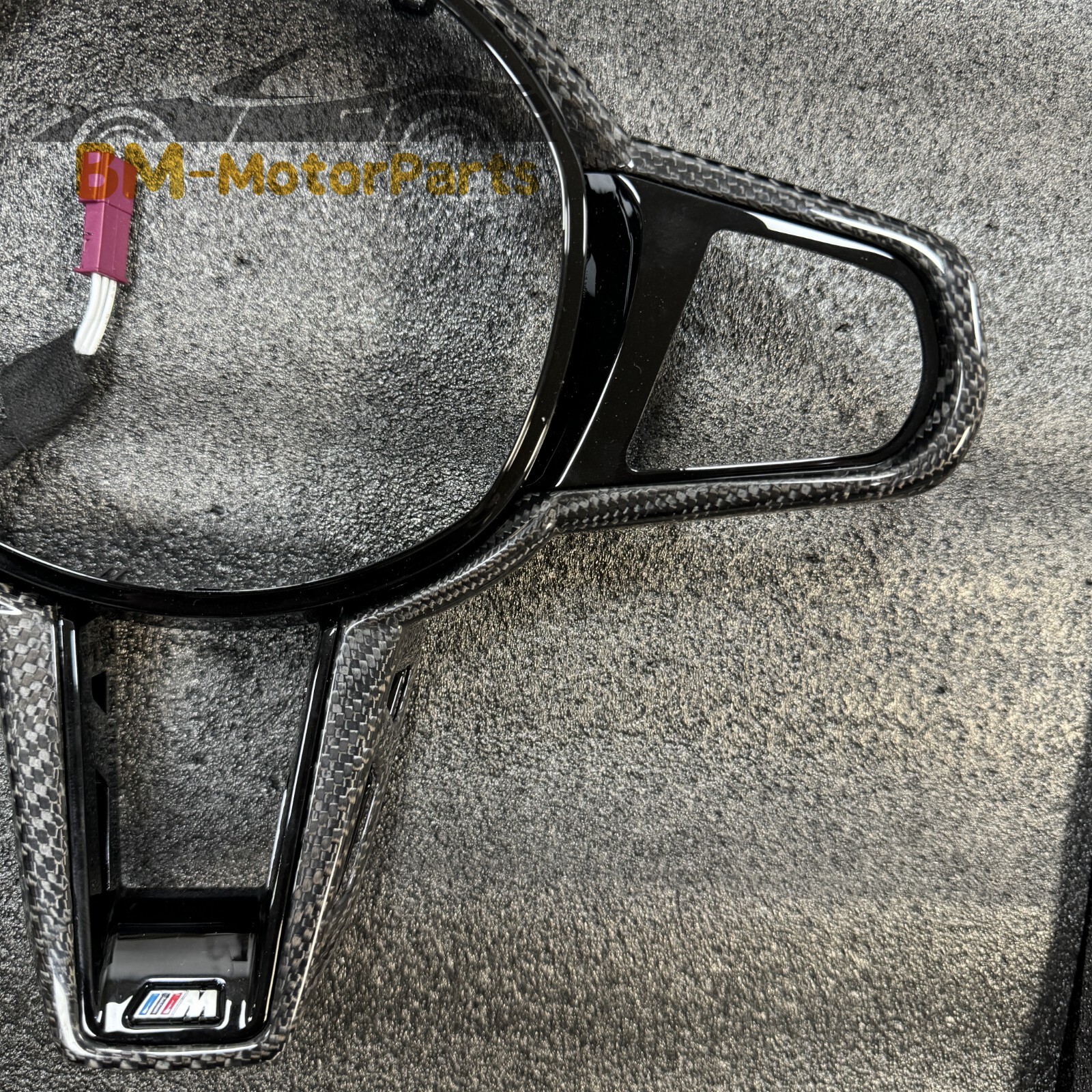 Carbon fiber Steering Wheel Trim fit For BMW G87 G80 G81 G82 G83 F90 F91 G30 G31