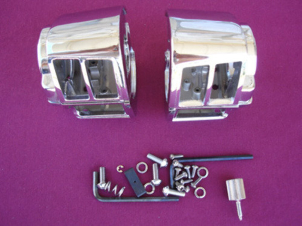 CHROME SWITCH HOUSINGS FOR HARLEY SPORTSTER FXR 1982-95 PARTS