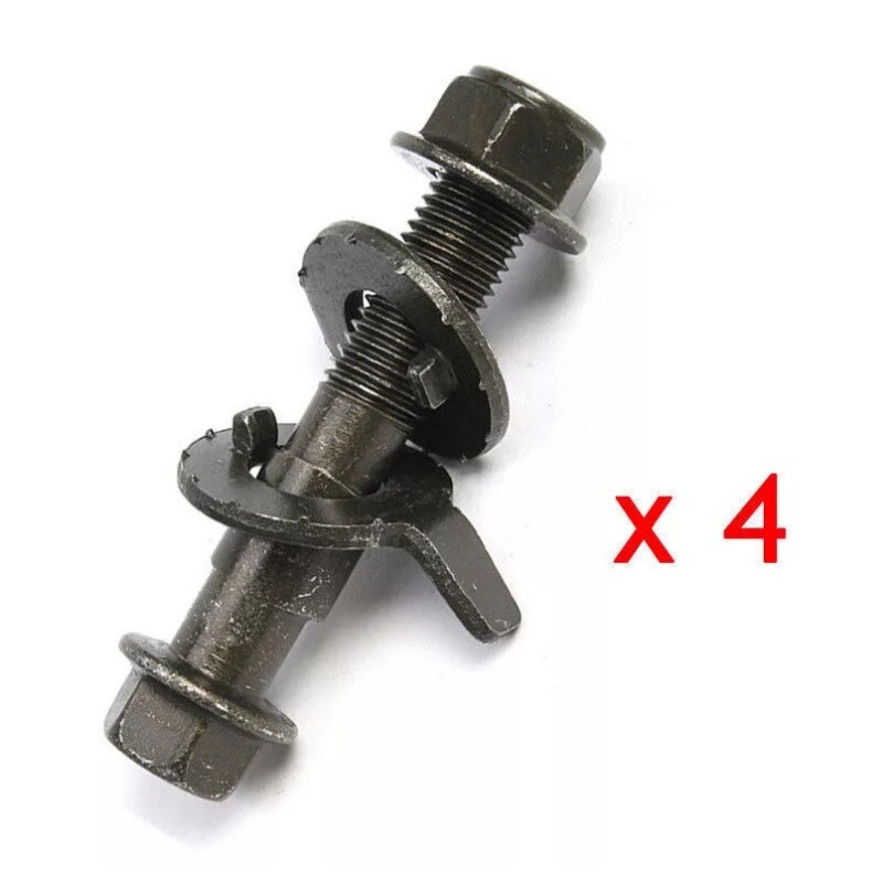4Pcs 17mm Car Cam Bolt Kit Four Wheel Alignment Adjustable Vehicles Camber Bolts