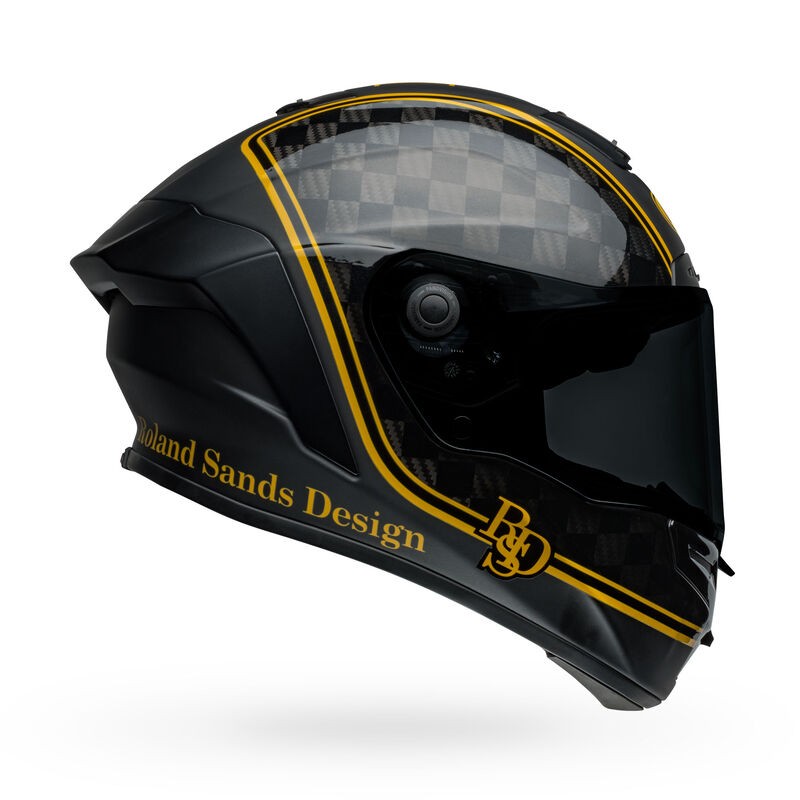 Bell Race Star DLX Flex RSD Player Helmet (Matte/Gloss Black/Gold) (Medium)