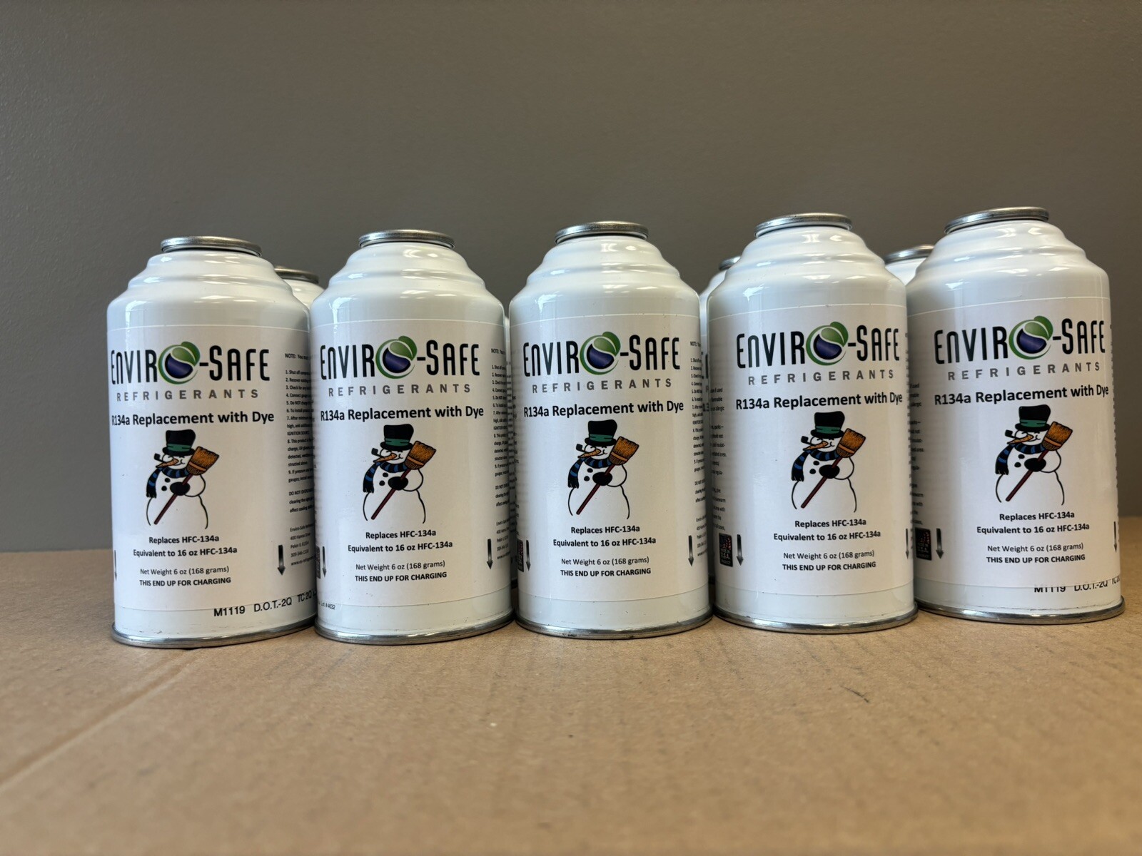Envirosafe R134a Replacement Refrigerant with dye- CASE OF 10 CANS!