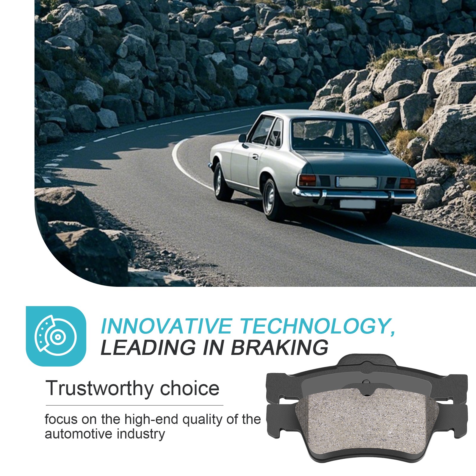 Ceramic Rear Brake Pads for MERCEDES-BENZ E300 E320 E500 S350 SL500 CL500 CLS500