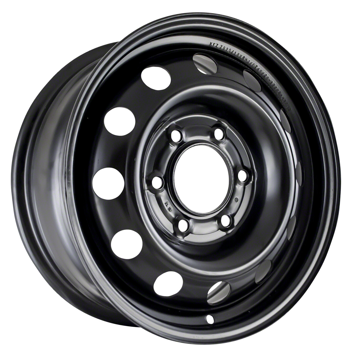 74583 Reconditioned OEM 16×6.5 Black Steel Wheel fits 2006-2012 Kia Sedona