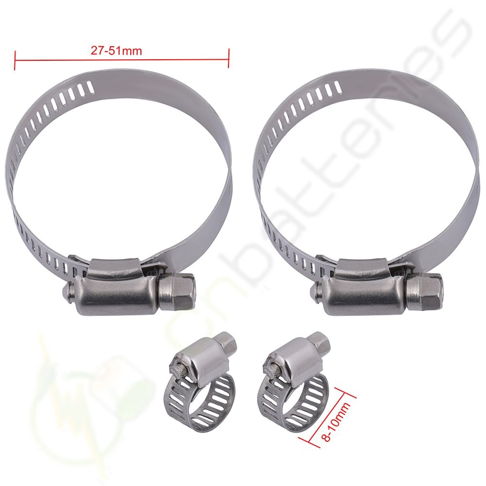 Radiator with 8-10mm 27-51mm Hose Oil Clamps Kits For 2003 Dodge Ram 3500 2479