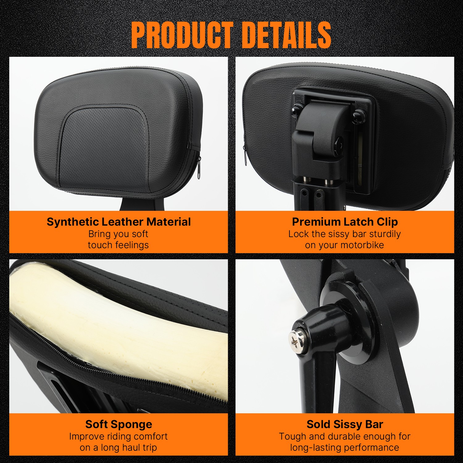 Driver Passenger Backrest Sissy Bar For Honda Rebel 1100 CMX 1100 DCT 2021-2025