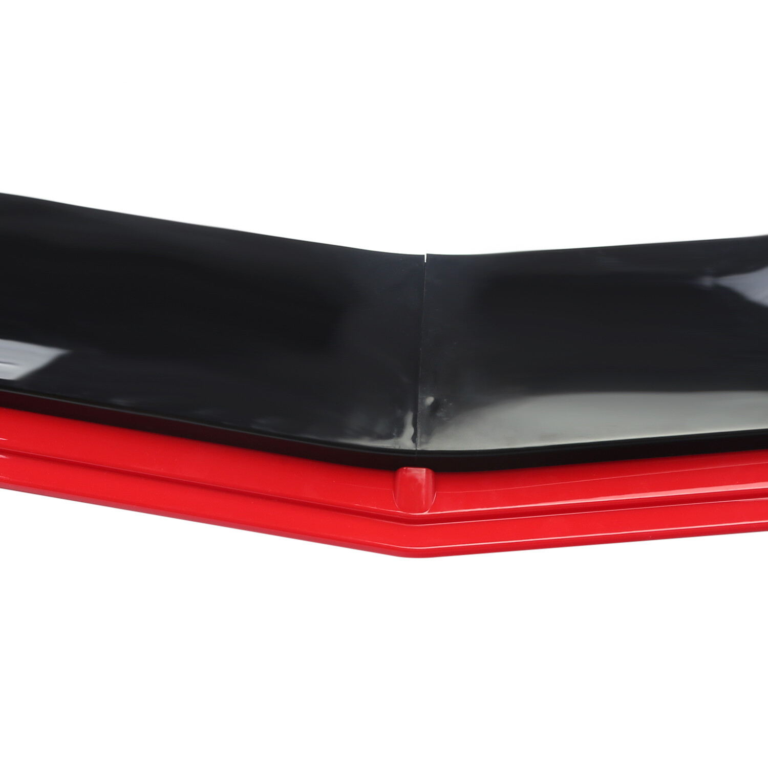 Glossy Black+Red For KIA K5 2021 2022 Front Bumper Lip Spoiler Splitter