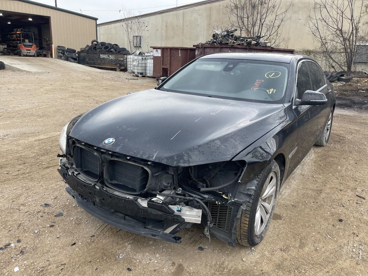 Passenger Front Seat Bucket Leather Fits 14-15 BMW 740i 1011760