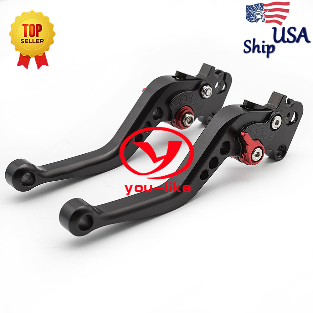 For Suzuki DL1000/V-STROM 2002 2003-2022 CNC Black Short Brake Clutch Levers Set