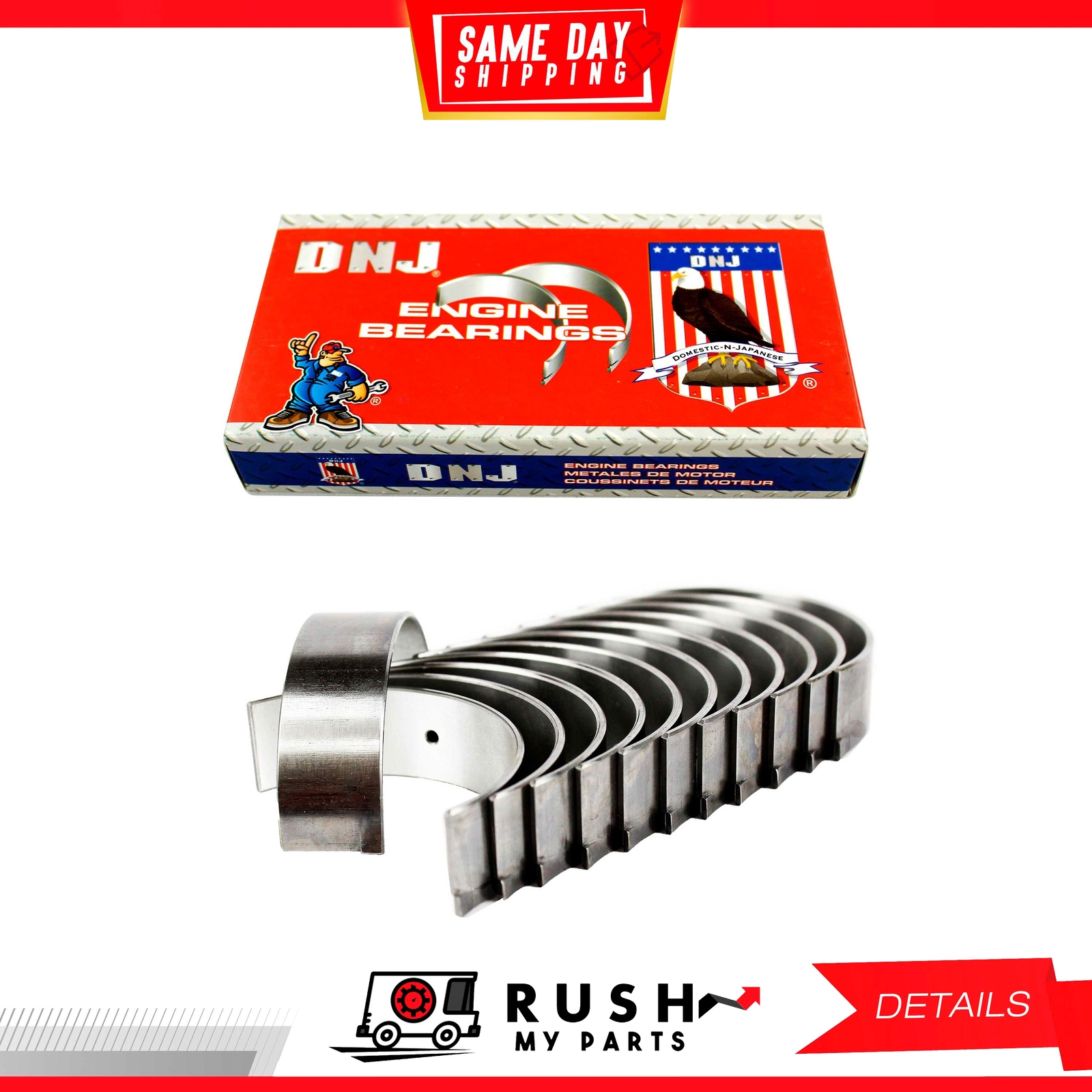 92-04 Rod Bearings Set Std Size For Lexus 3.0L-3.4L V6 DOHC 24v 3VZ-FE DNJ RB958