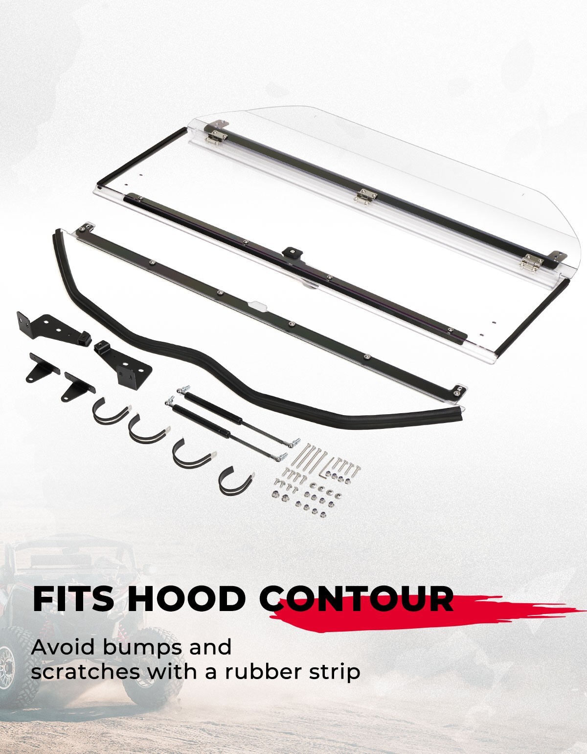 Upgraded Version 2-IN-1 Front Flip Windshield For Can-Am Maverick X3 2018-2023