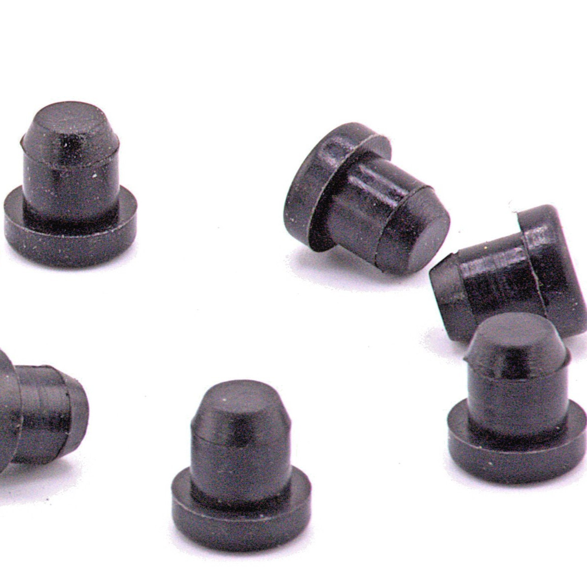 9/32″ Rubber Panel Hole Plugs Push-In for Sheet Metal Fabrication Shops 25 Pack