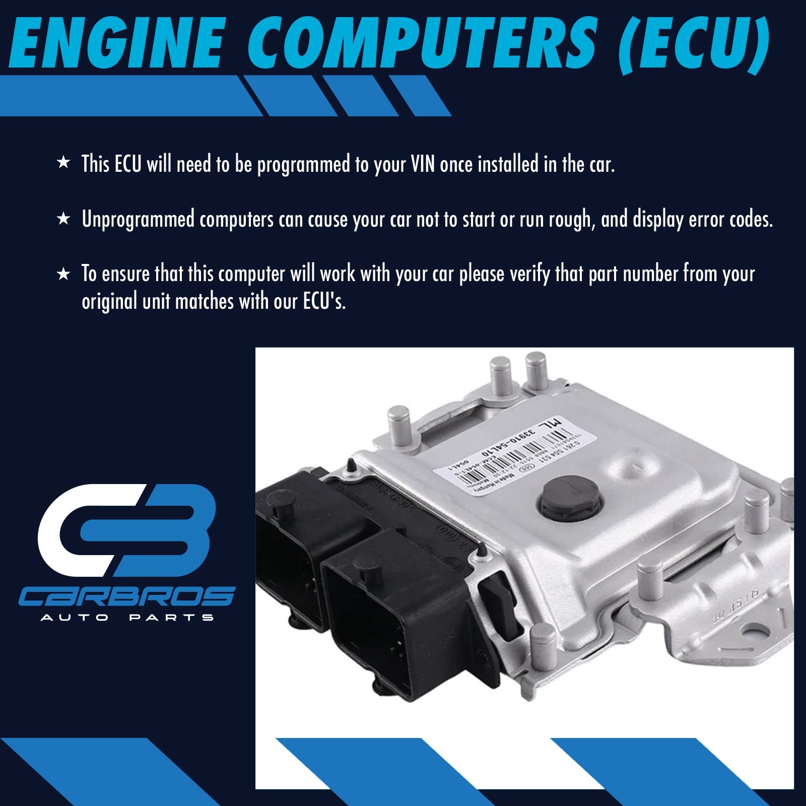 2013 2014 2015 2016 Gmc Terrain Engine Computer Ecu Pcm Ecm Pcu E39A 12651631
