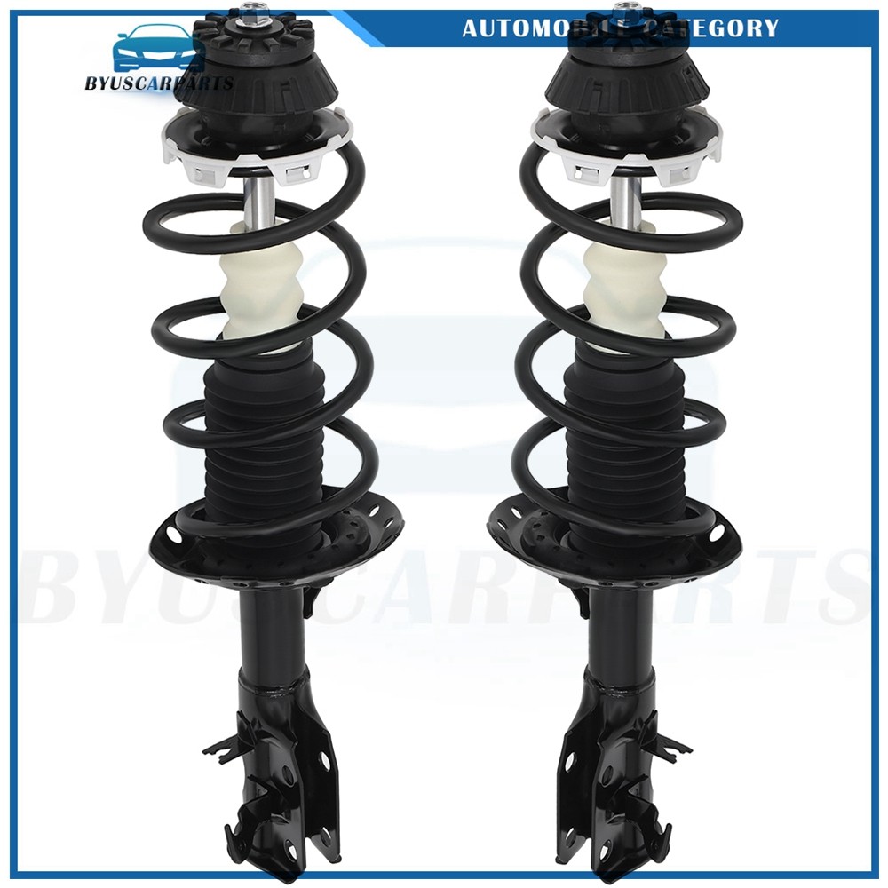 Pair For Honda FIT 2009-2013 Front Complete Shocks Struts Coil Springs & Mounts