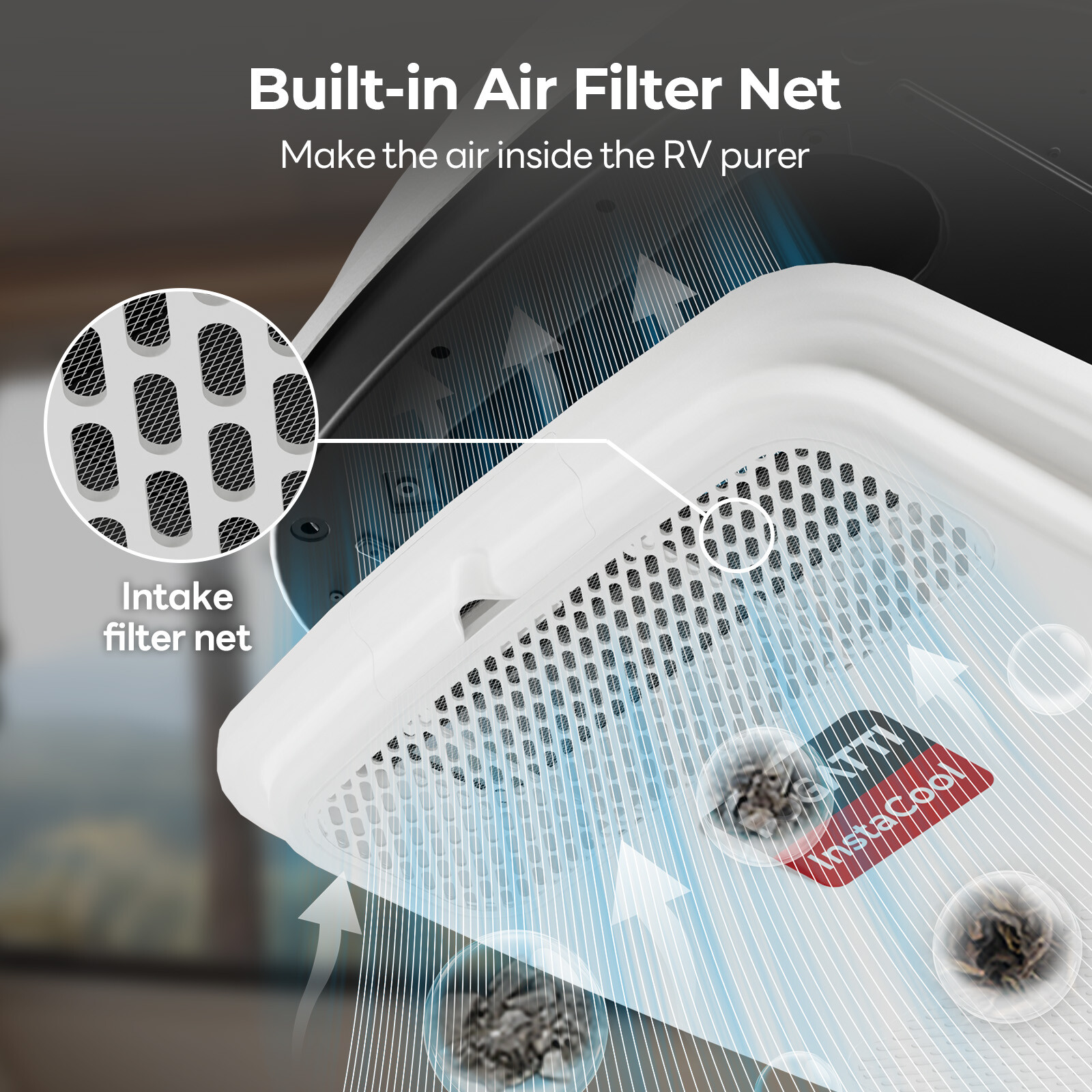 Air Distribution Box Air Unit ADB – Used for Fogatti RV AC Unit Non-Ducted White