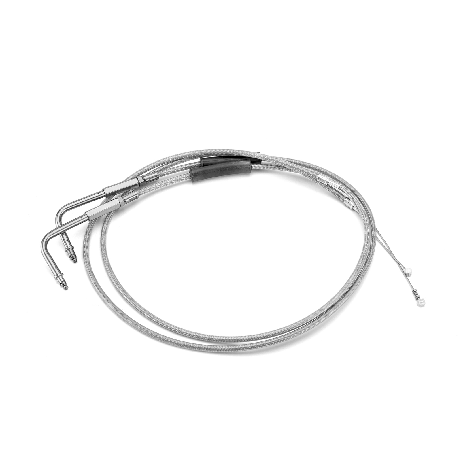 44″ Stainless Steel Throttle Cable Kit for Harley Softail FLST FXST 16″ 18″ Apes