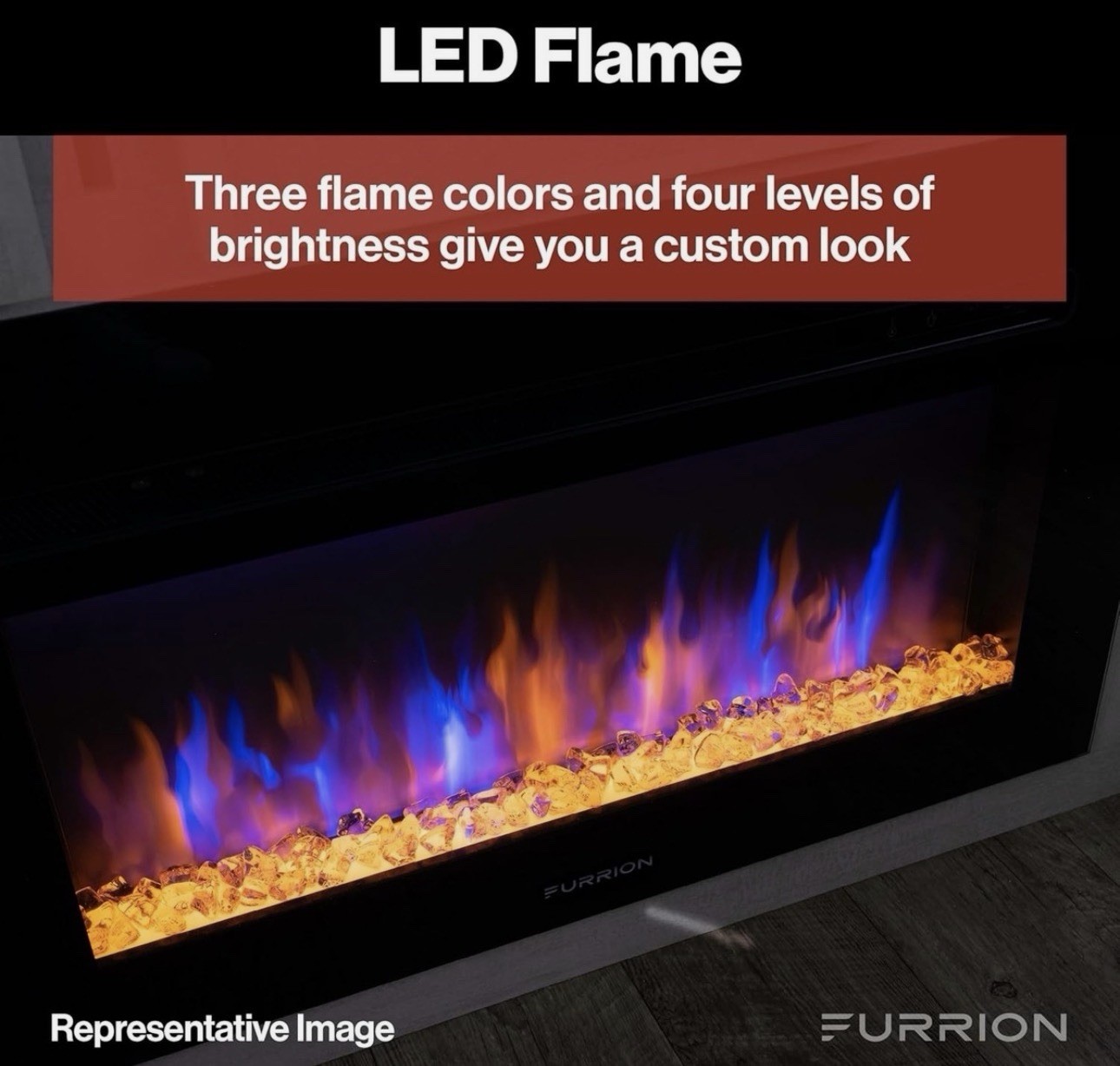 Furrion RV 30″ Electric Fireplace for RV/Home -FF30SC15A-BL Lippert (A312)
