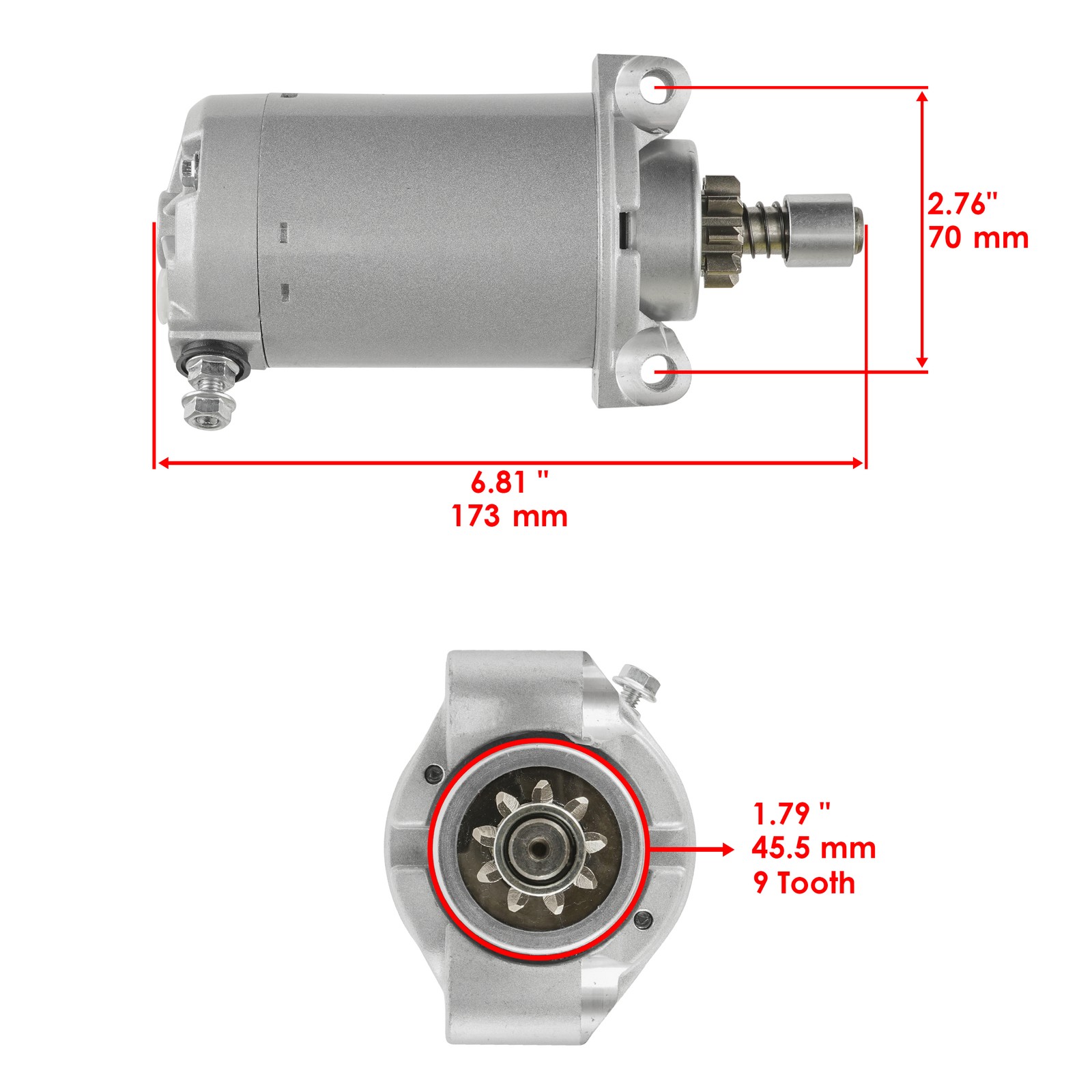 New for John Deere RX75 SX75 9Hp Starter 1987 1988 1989 1990 / 130 1986-1988