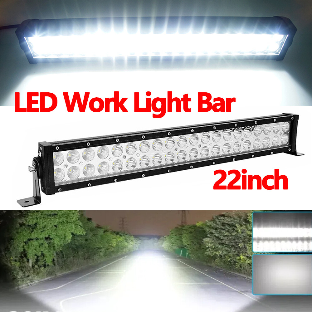 22″inch 1200W LED Light Bar Dual Row Spot Flood Combo Work 4WD Truck SUV ATV 24″