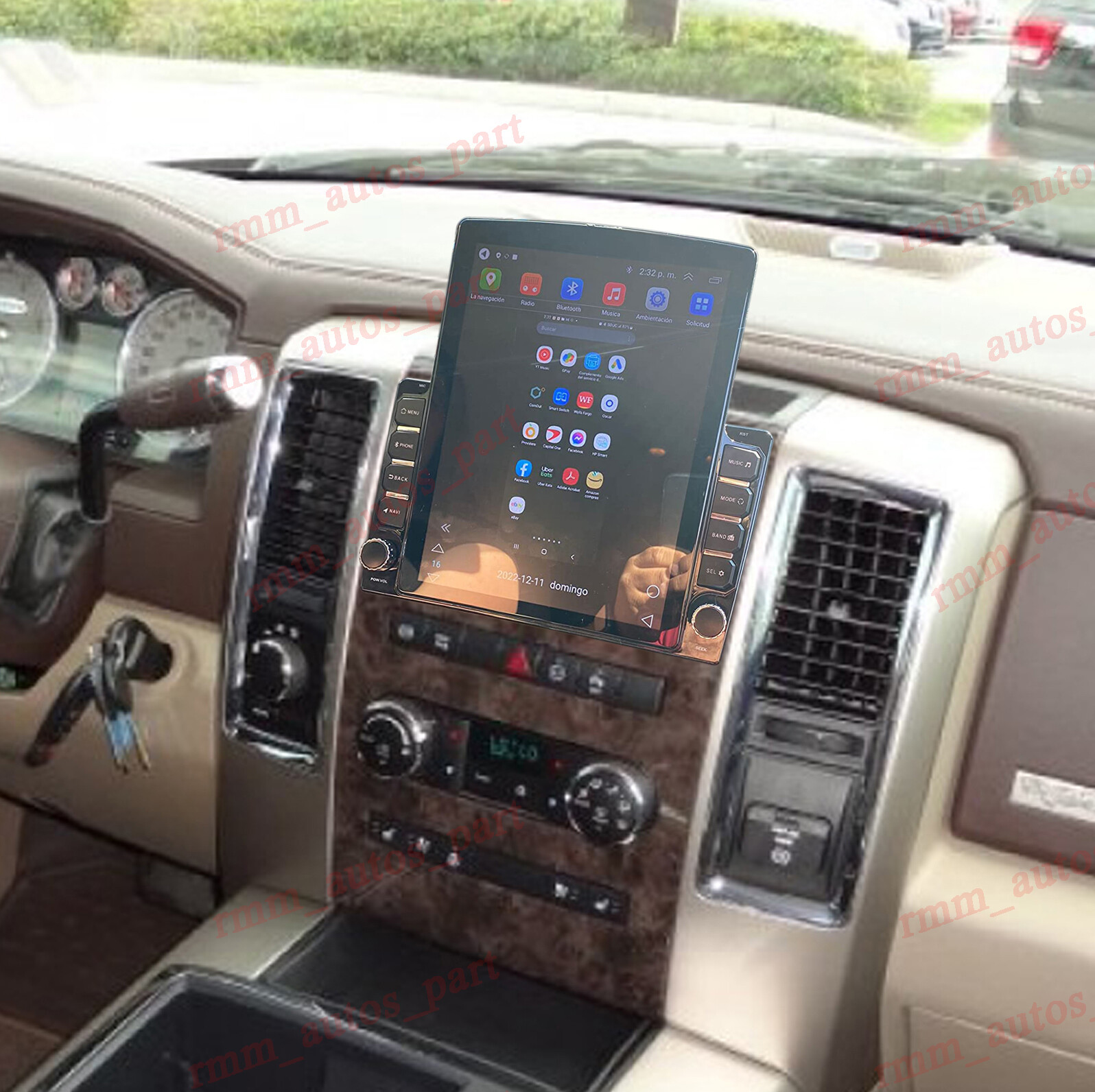 64GB Carplay For Dodge Ram 1500 2500 3500 2009-2011 Radio Apple Android GPS Navi