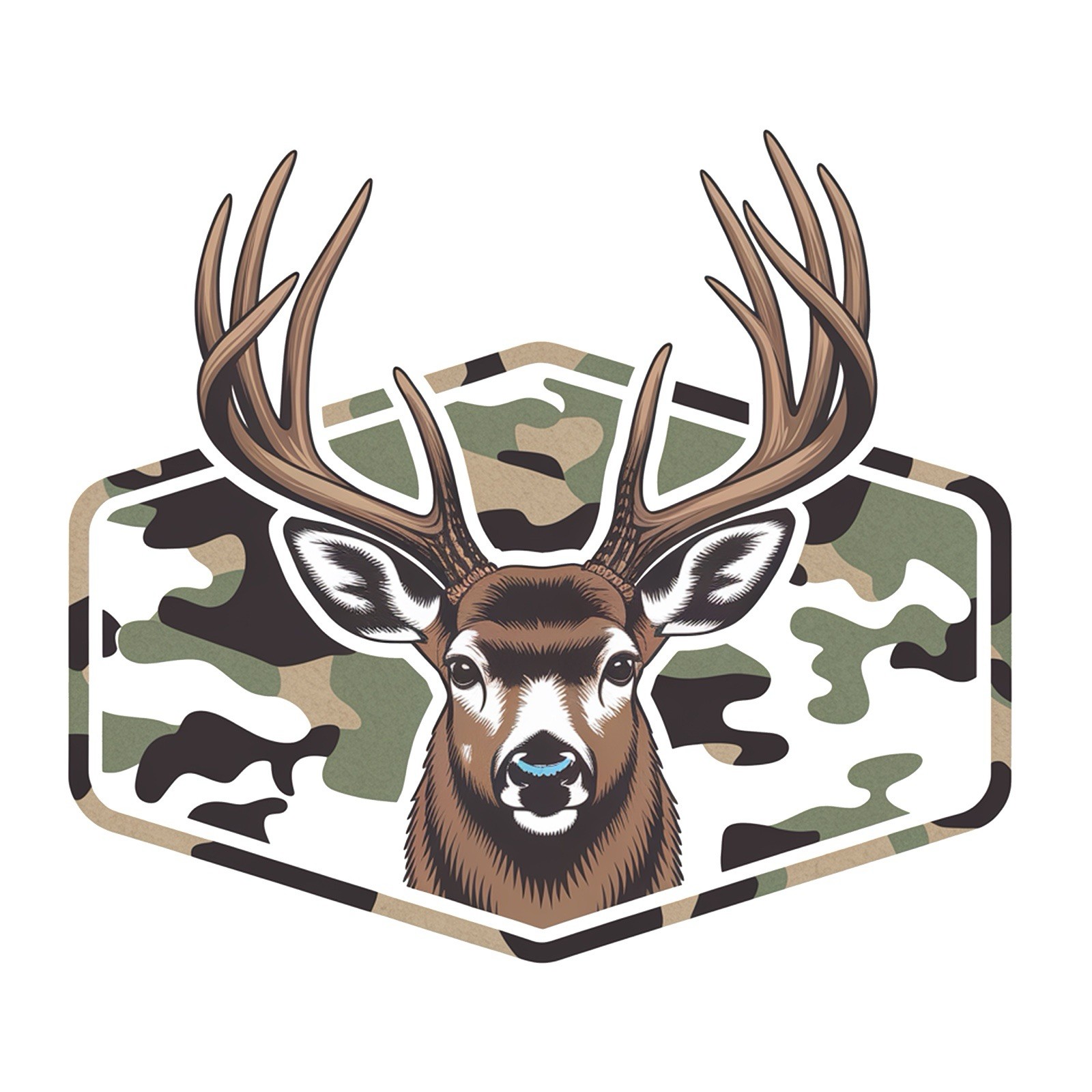 Deer Hunting Sticker (3 Inch) Big Buck Camo Sportsman Hunting Season !