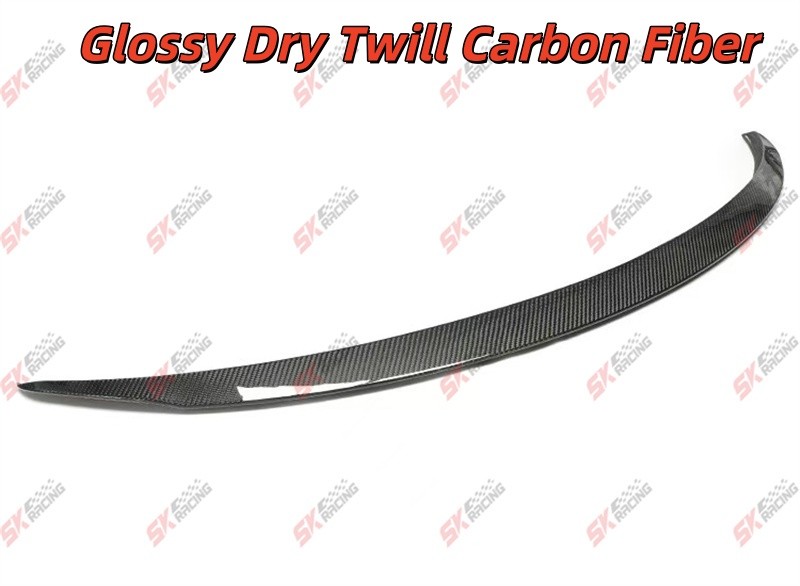 Glossy/Matte Dry Twill Carbon Fiber Rear Trunk Spoiler Wing For Fits Tesla 3 24+