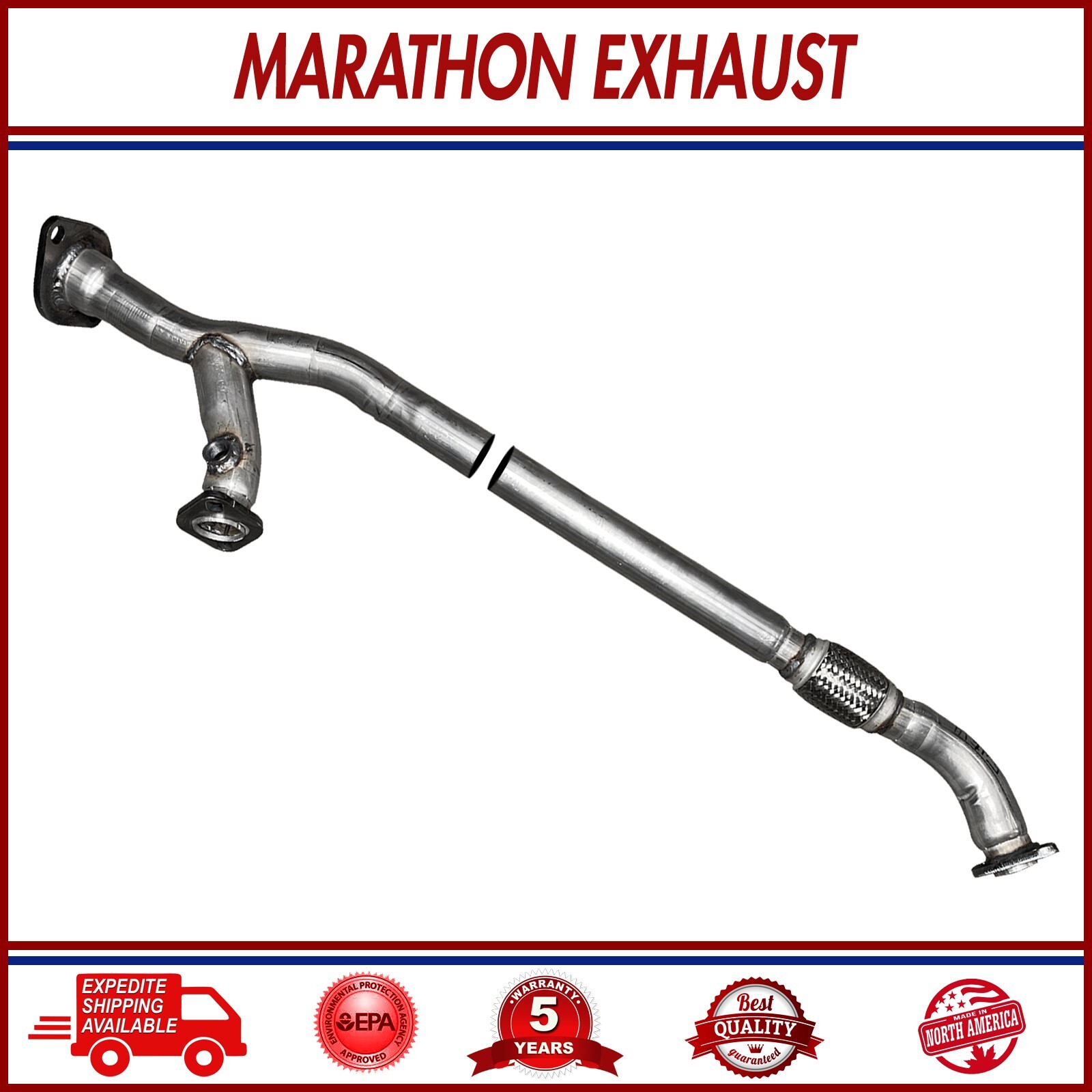 Front Flex Pipe For 2004-2006 Toyota Sienna 3.3L Front Wheel Drive Model Only