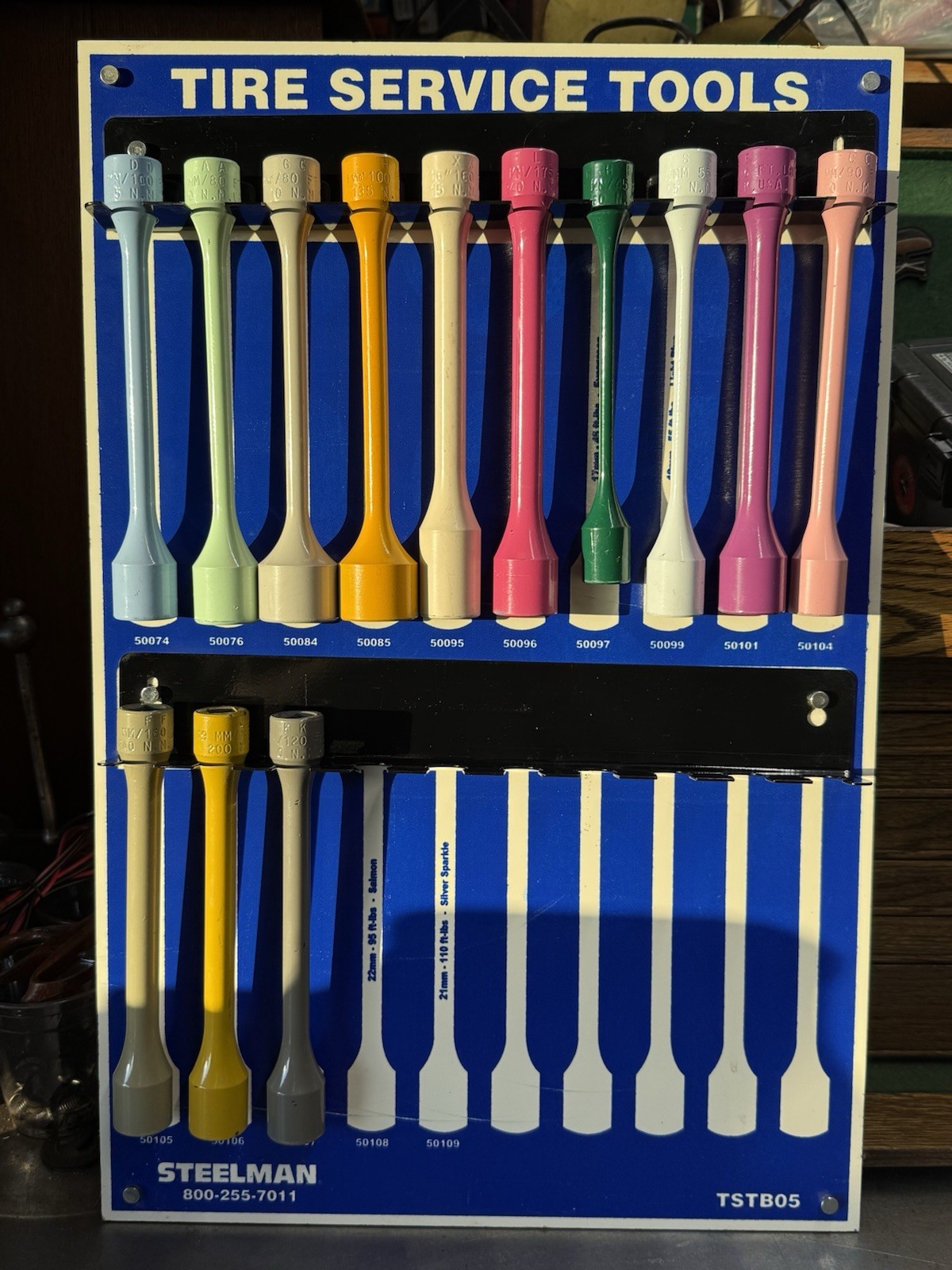 Steelman 13 Piece Torque Extension Set With Display/Storage Board Tire Service