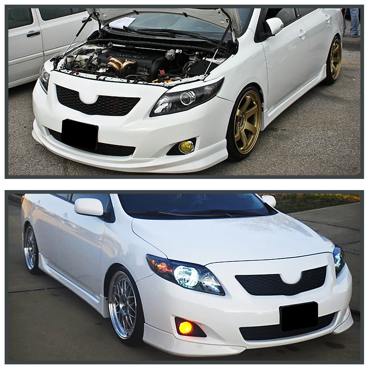 Fits 2009-2010 Toyota Corolla Yellow Bumper Driving Fog Lights Pair Lamps+Switch