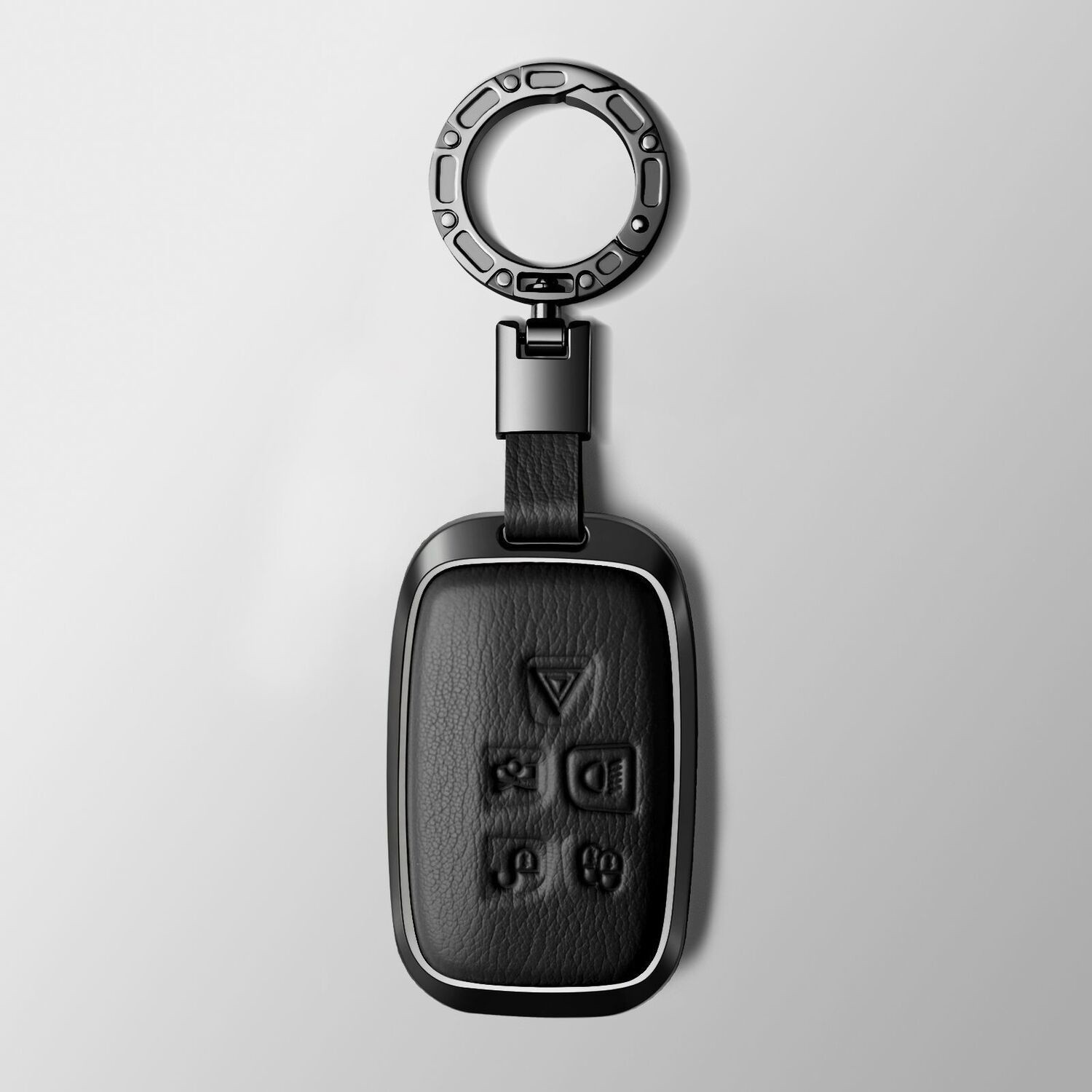 Zinc Alloy Leather Car Key Fob Case Cover For Land Range Rover Evoque For Jaguar