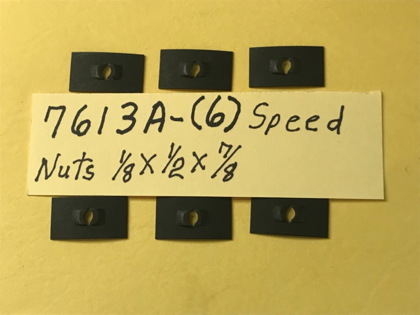 Harley 7613A (6) Speed Nuts 1/8×1/2×7/8 Front Fender trim Retainer 1/8 Studs