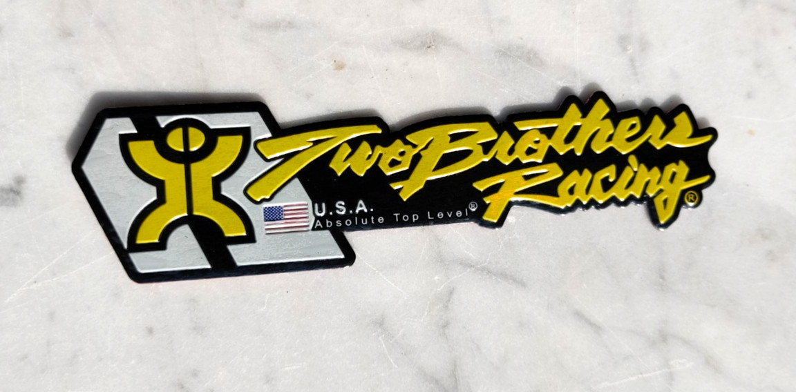 5″ Two Brothers Racing Exhaust Sticker Decal Metal Aluminum Heat Resistant USA