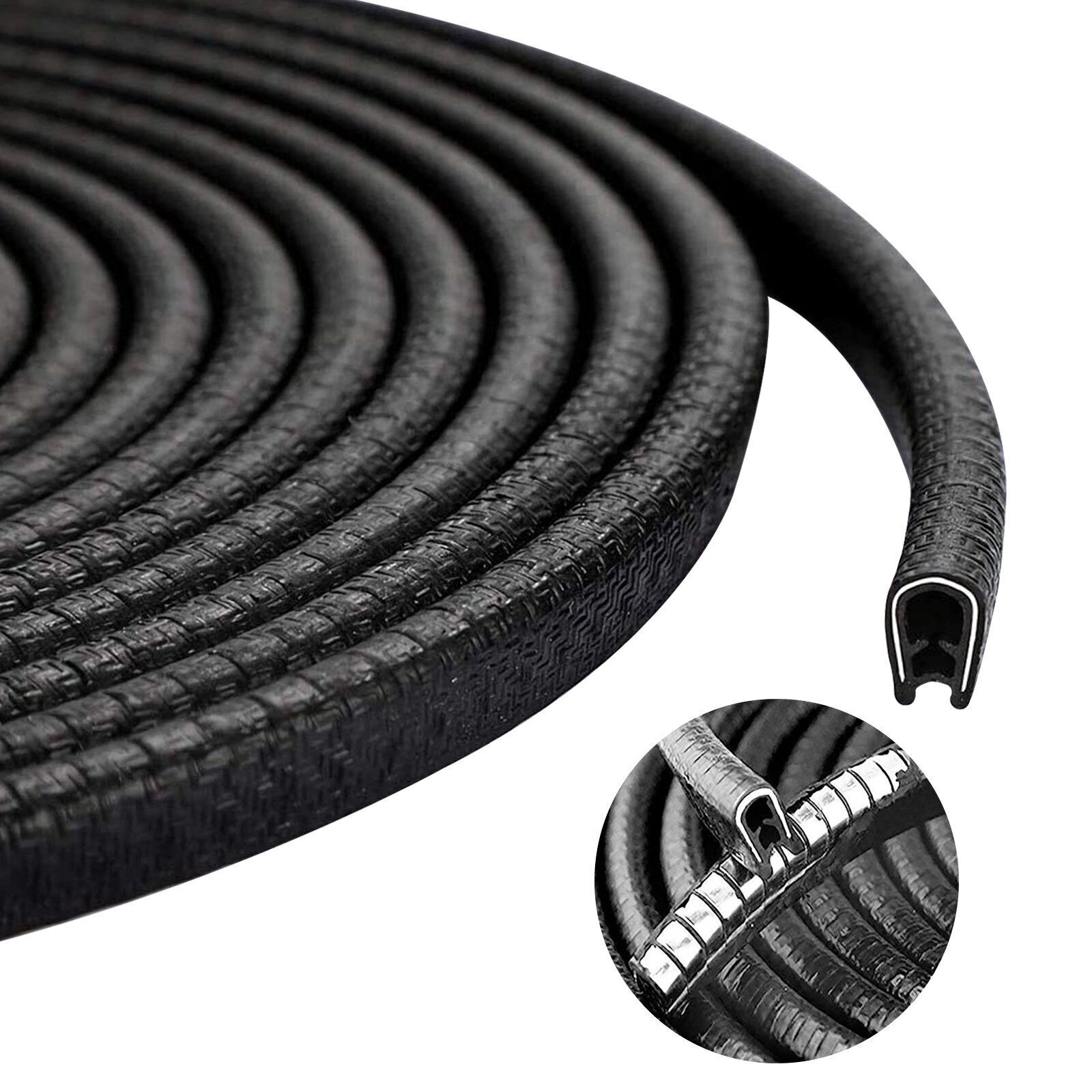 20ft U-Shape Car Door Edge Guard Molding Trim Rubber Edge Strip Seal Protector