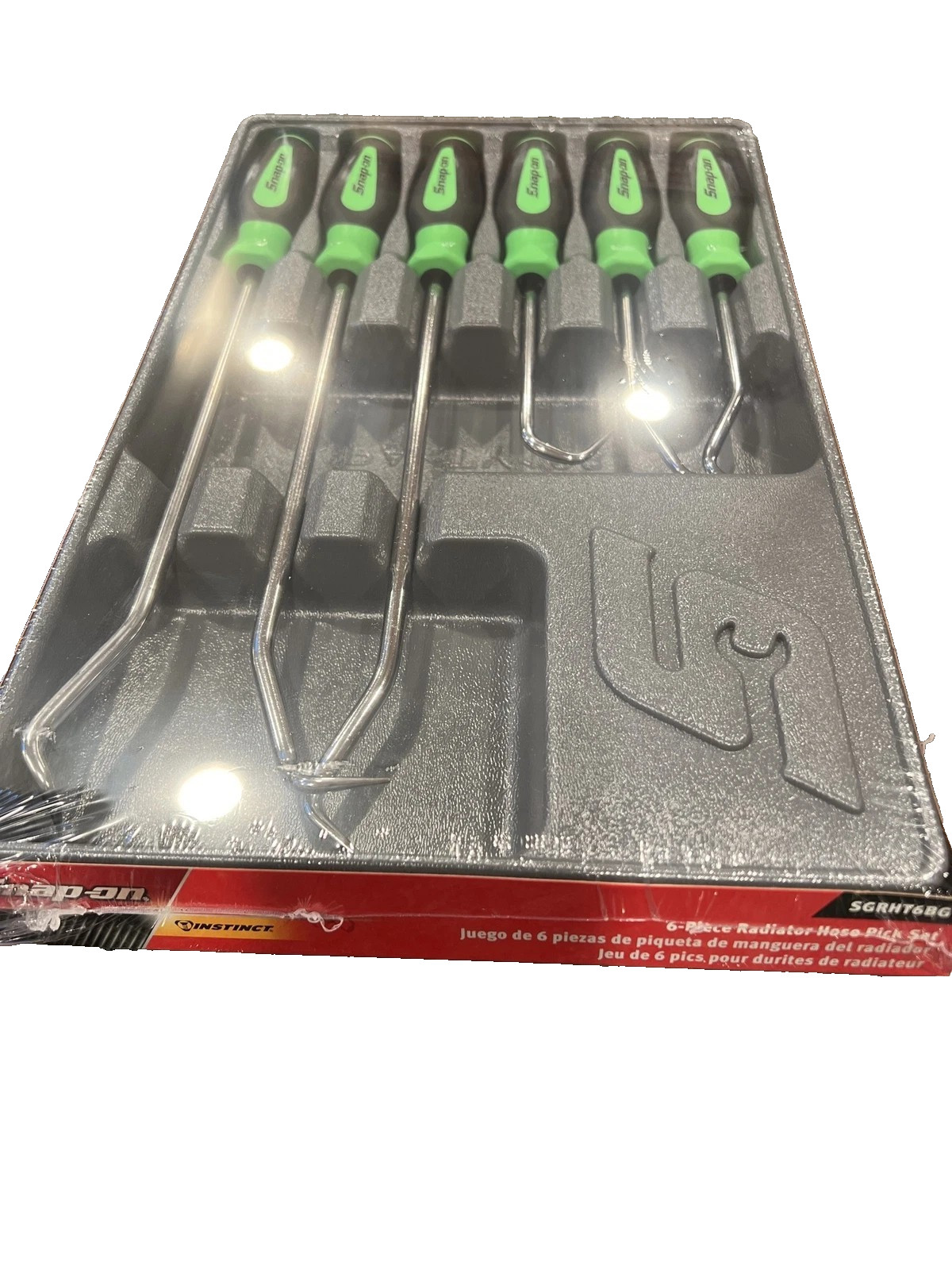 New Snap-on™ SGRHT6BG 6-piece Radiator Hose Pick Green Soft Grip Sealed