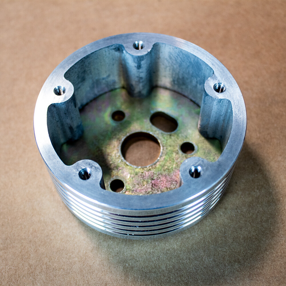 2 Inch Polished Spacer Extension for 5 Hole Steering Wheel to 3 Hole Hub Adapter