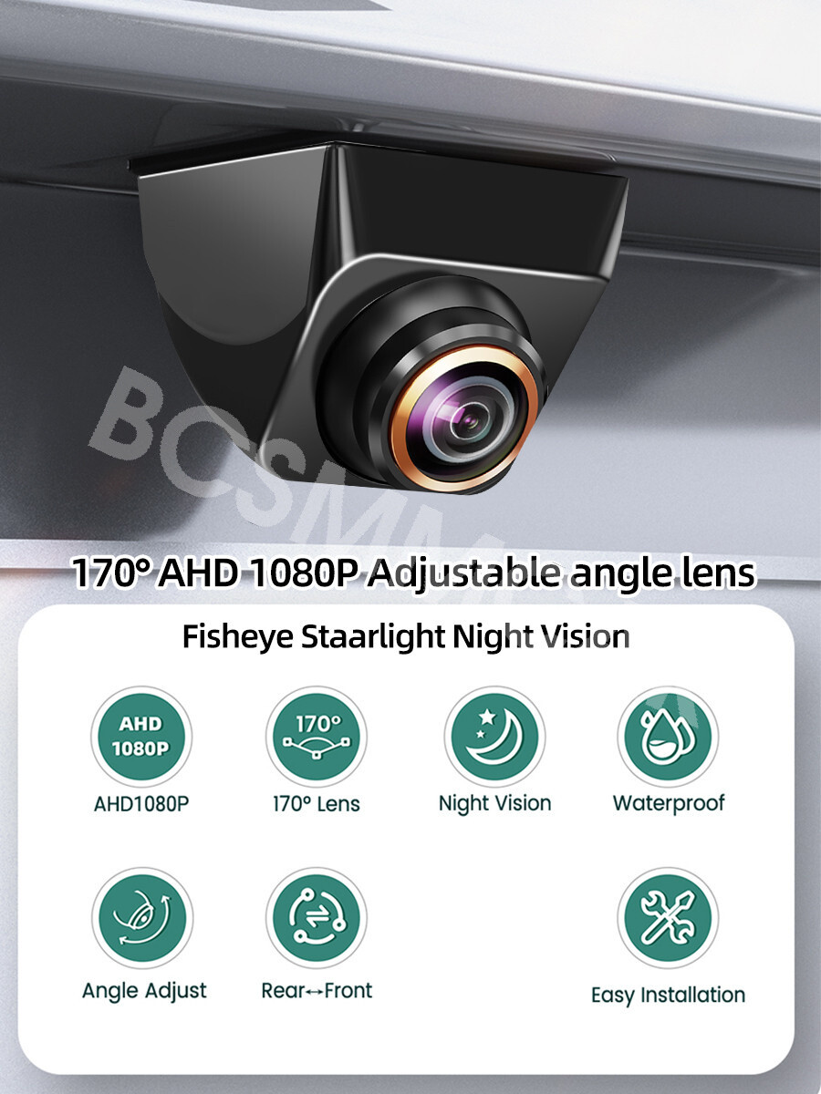 1080P AHD CVBS Car Rear View Backup Camera Parking Cam Waterproof Night Vision