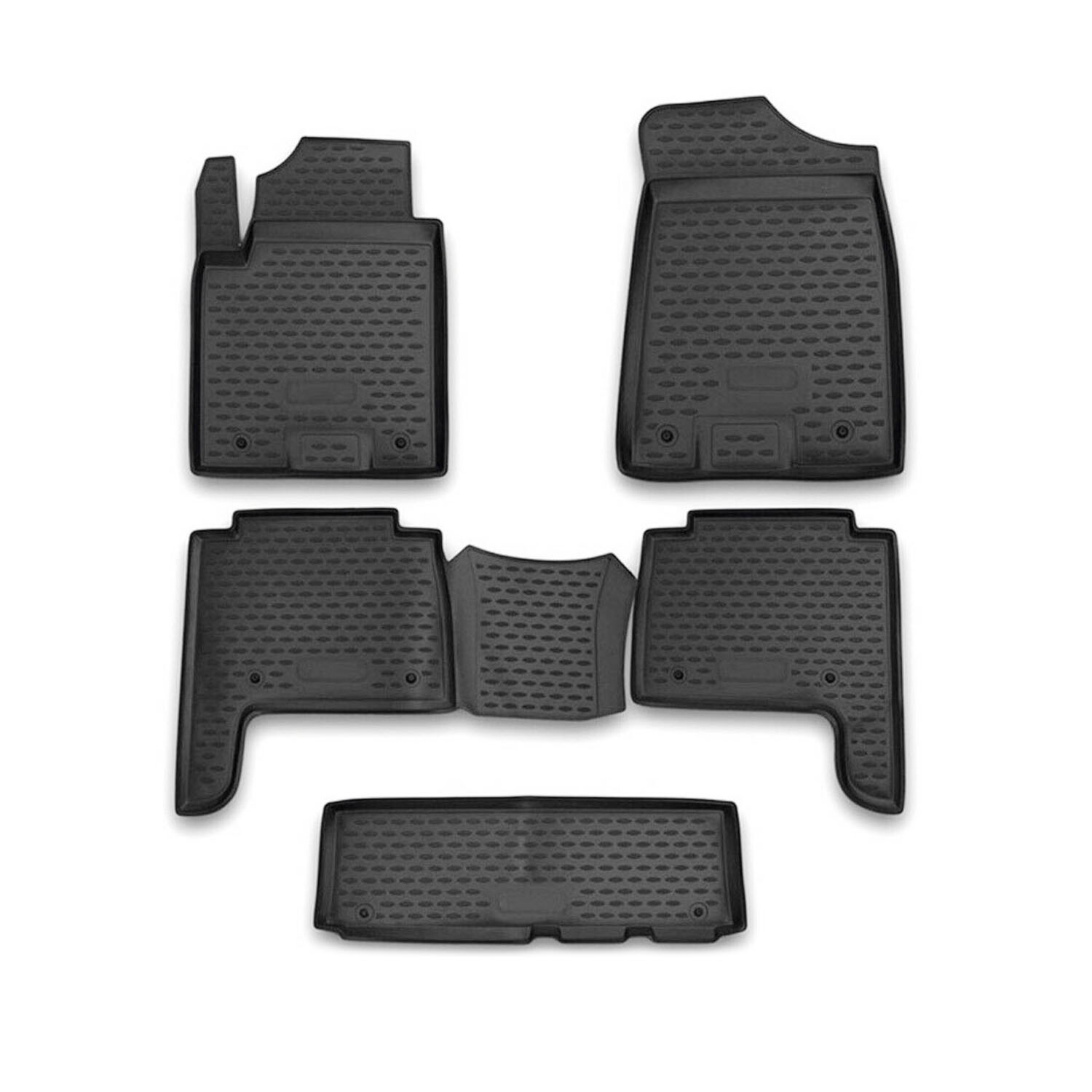 OMAC Floor Mats Liner for Infiniti QX80 2015-2024 Black TPE All-Weather 5 Pcs