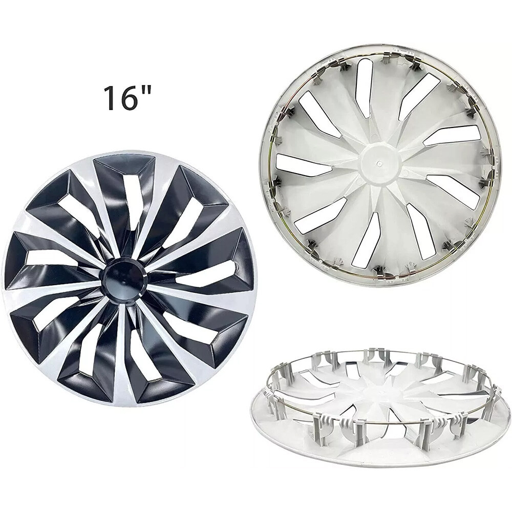 15″/16″Set of 4 Snap On Full Hub Cap Wheel Covers Fit for R16/15 Tire &Steel Rim