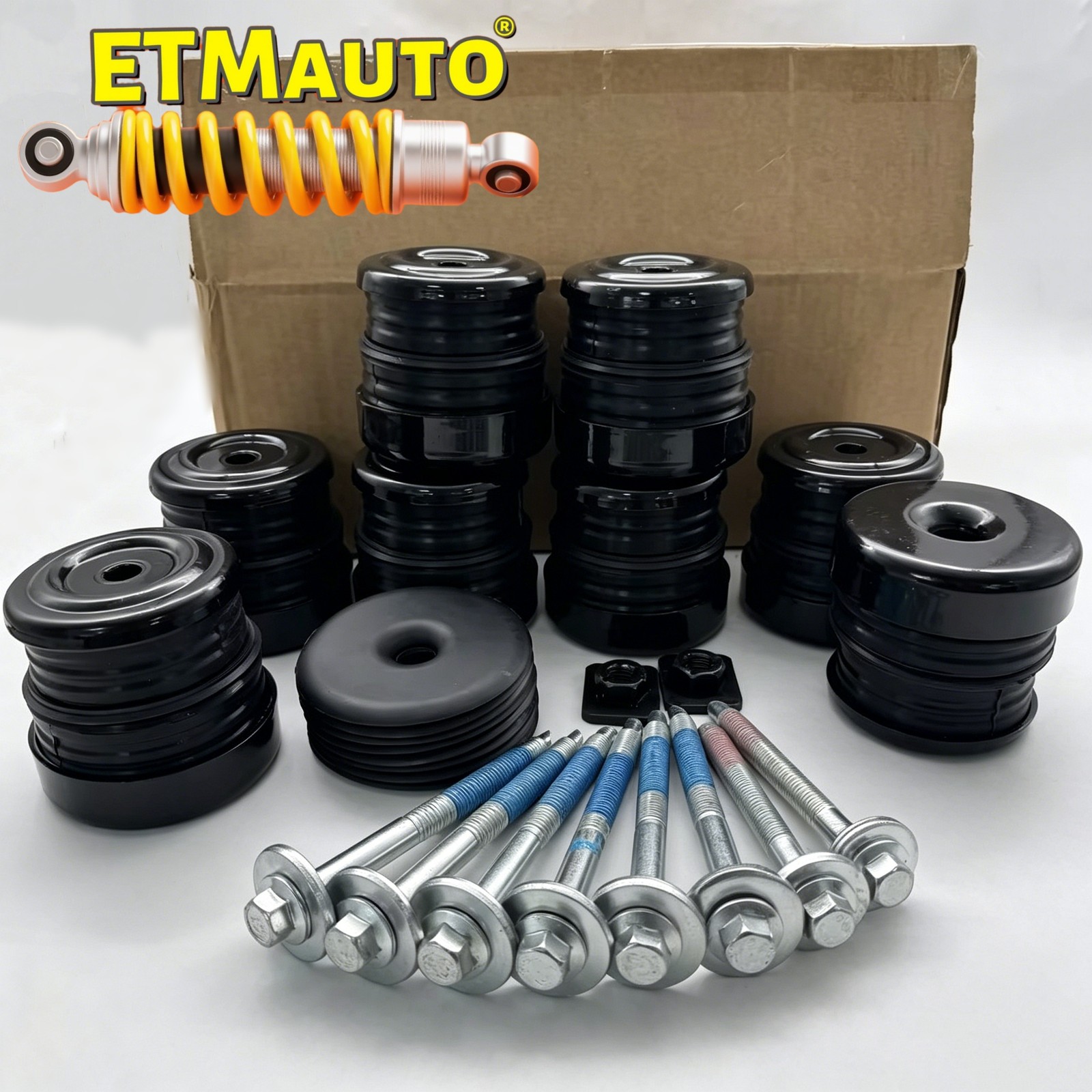 For 08-16 Ford F250/350 Super Duty Silicone body mount bushings & 13848 bolt kit