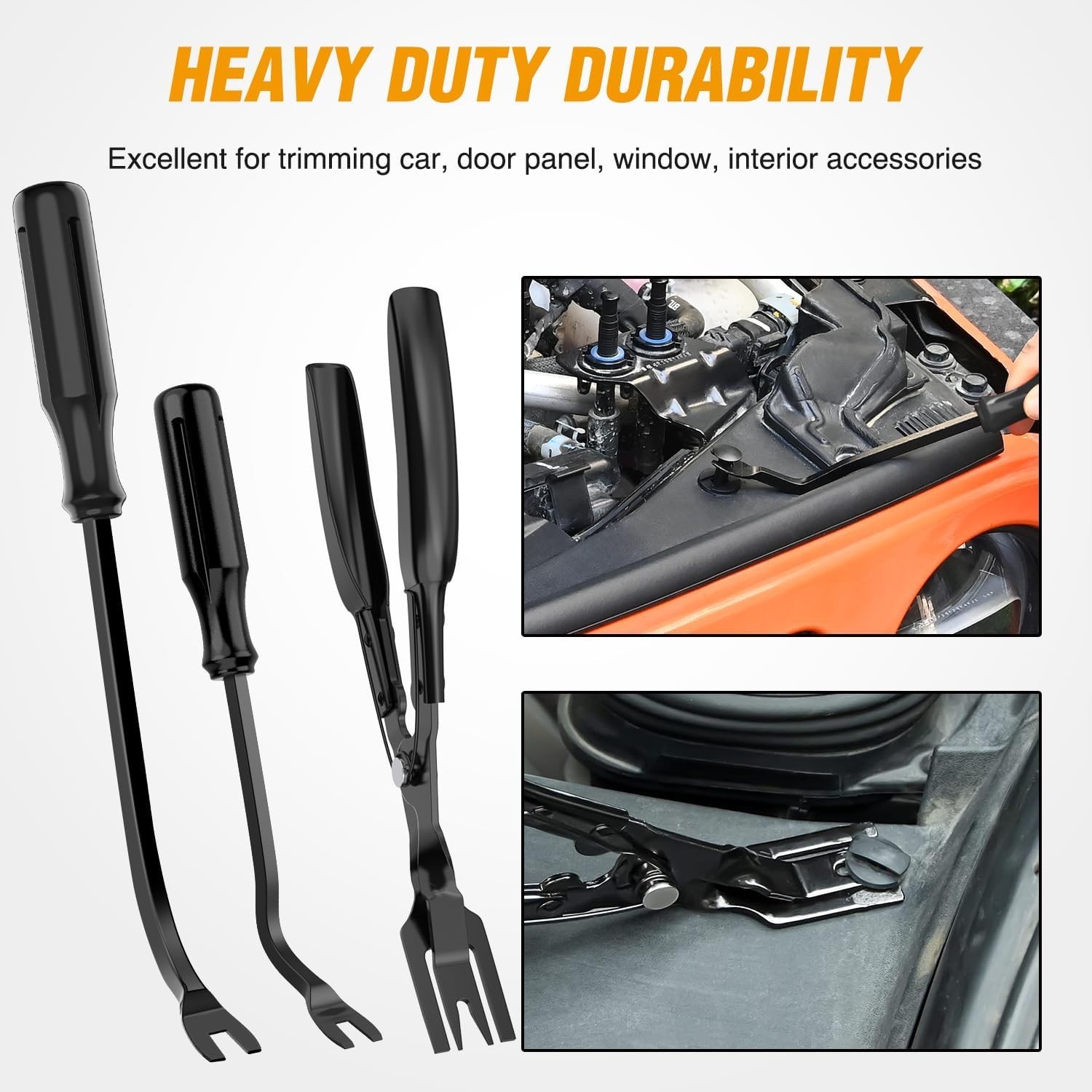 238PCS Car Trim Removal Tool Kit with Push Pin Fasteners, Panel Clips & Pliers