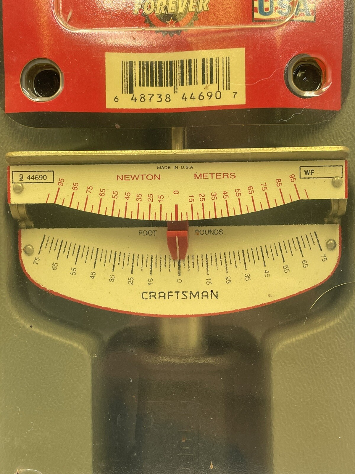 Vintage Craftsman 9-44690 3/8″ Torque Wrench Foot Pounds/Newton Meters + Case