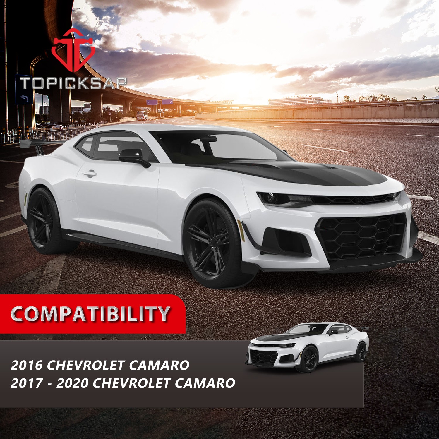 10Pcs Front Lower Forward Rearward Control Arms Sway Bars for 16-19 Chevy Camaro