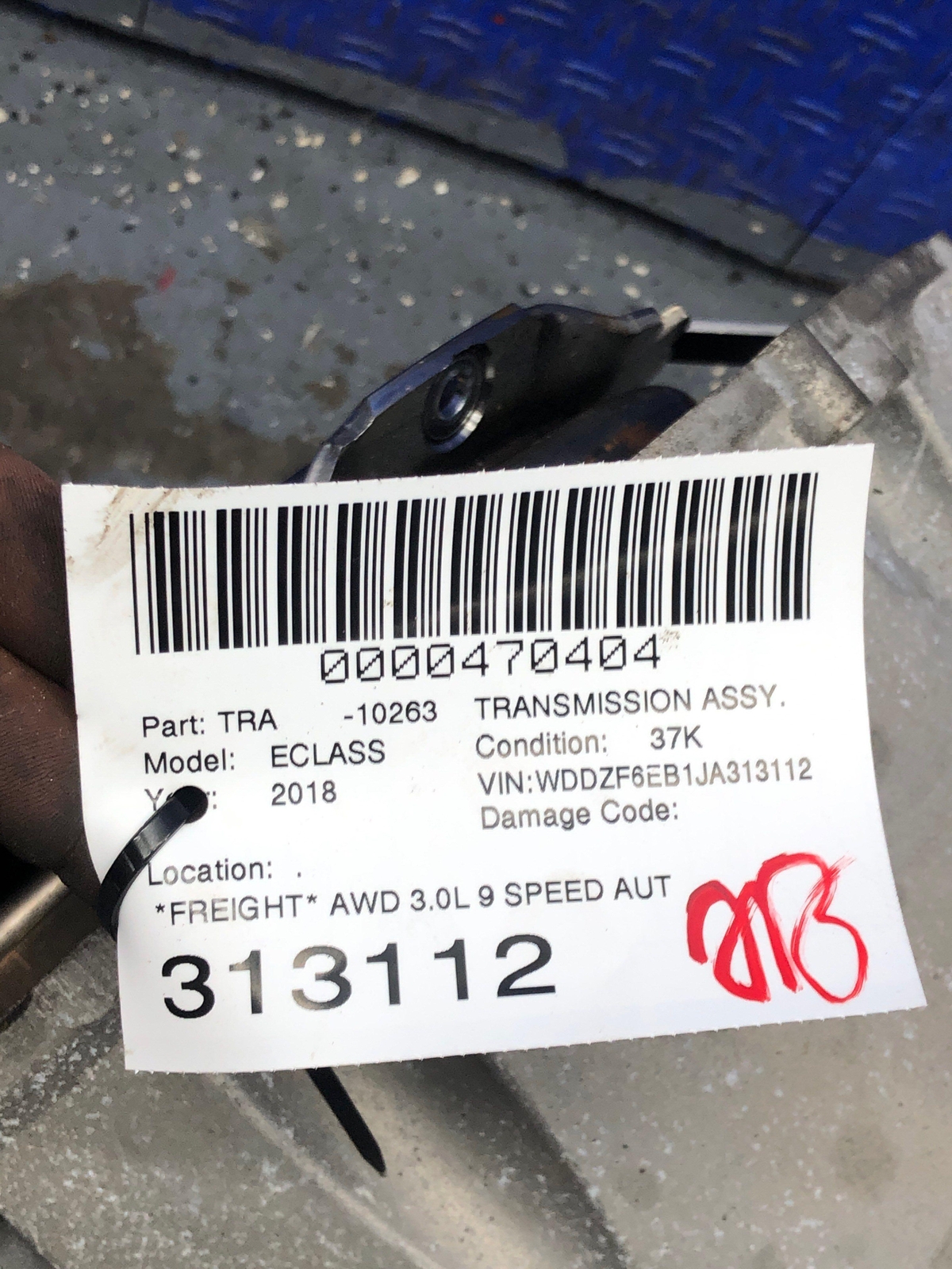 2017-2018 MERCEDES E43 AWD 3.0L 9 SPEED AUTOMATIC TRANSMISSION 37K MILES OEM