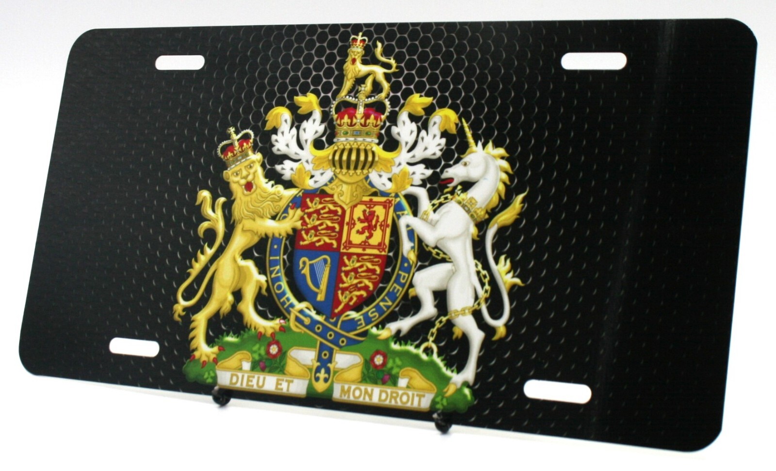 Royal coat of arms of the United Kingdom UK Aluminum Car Vanity Plate LP333