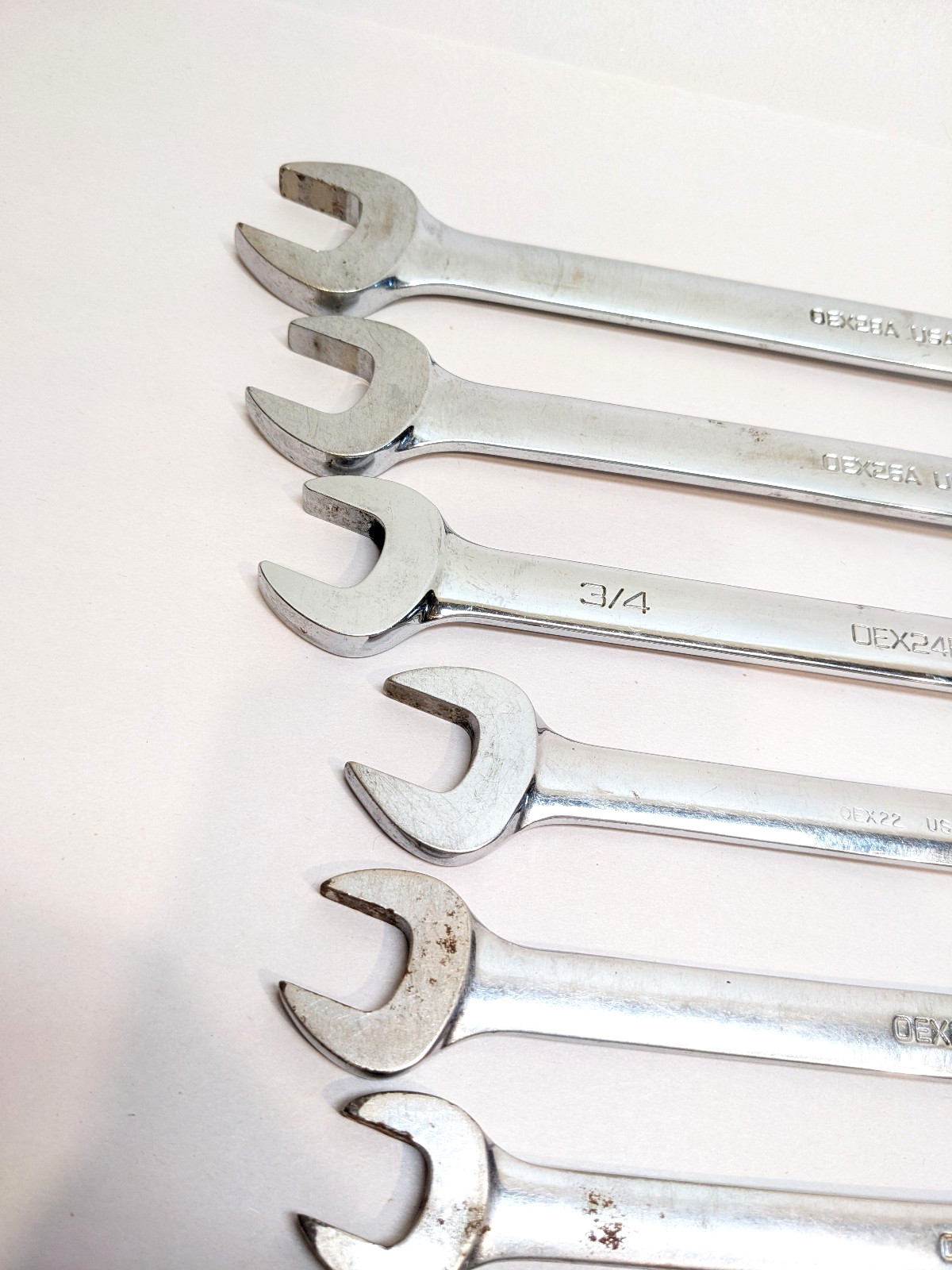 (10 Pc) Snap on Tools SAE Wrench Set Lot Comination Wrenches from 1/4 to 7/8
