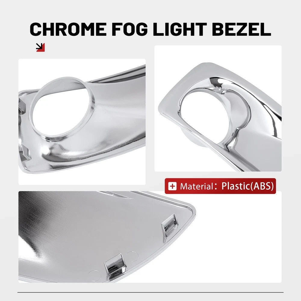 Chrome ABS Front Right Side Fog Light Trim Bezel Cover For Kenworth T660 2008-15