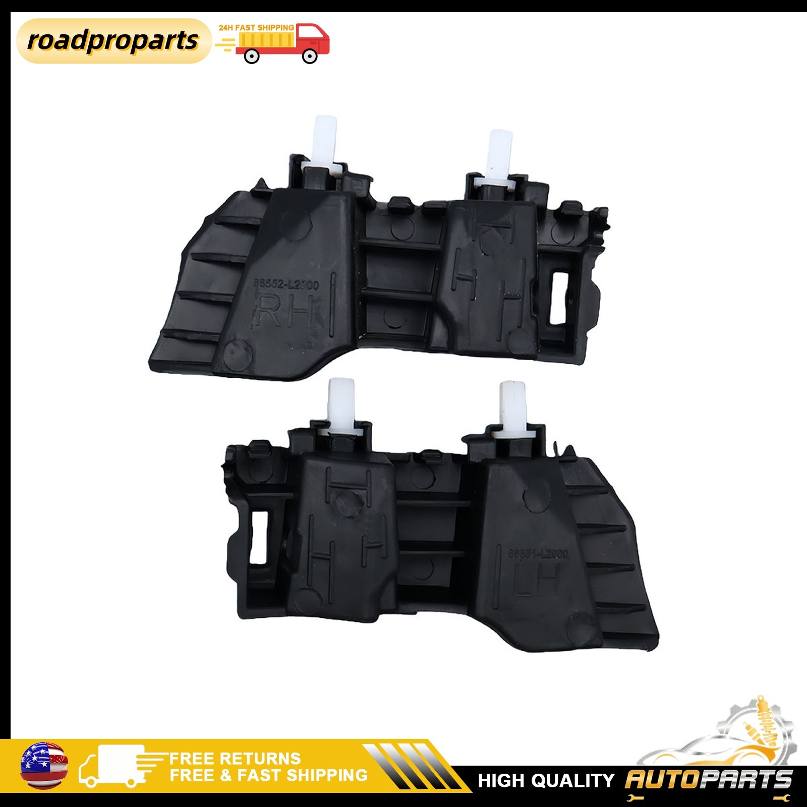 Fit For 2021-24 Kia K5 EX, GT, GT-Line, LX, LXS Front Bumper Bracket Left Right